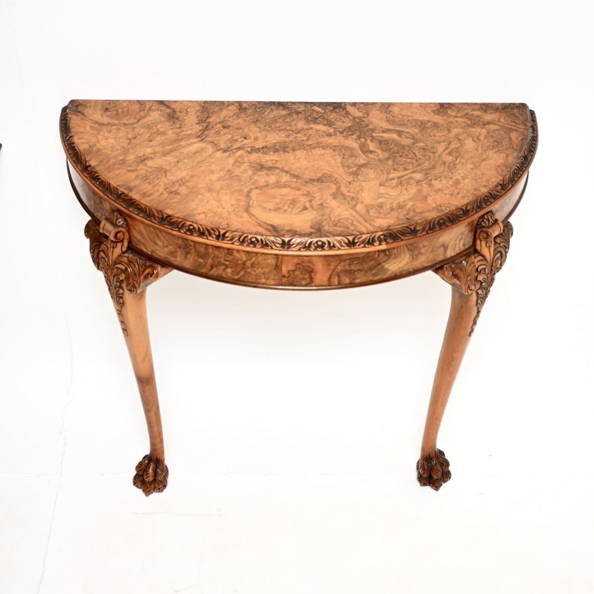 Pair Of Antique Burr Walnut Console Tables photo Furniture