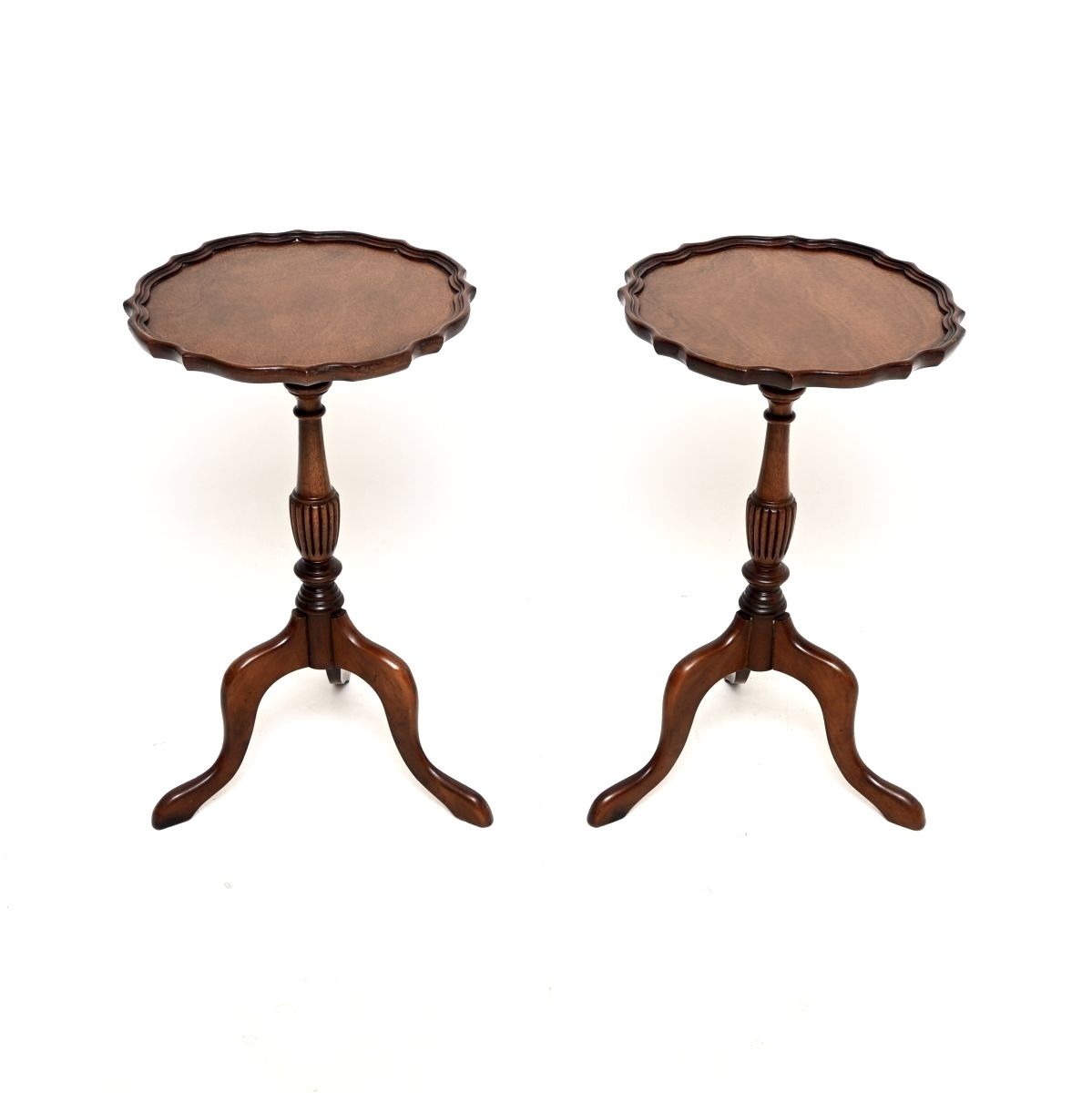 Pair Of Antique Walnut Wine Tables photo furniture