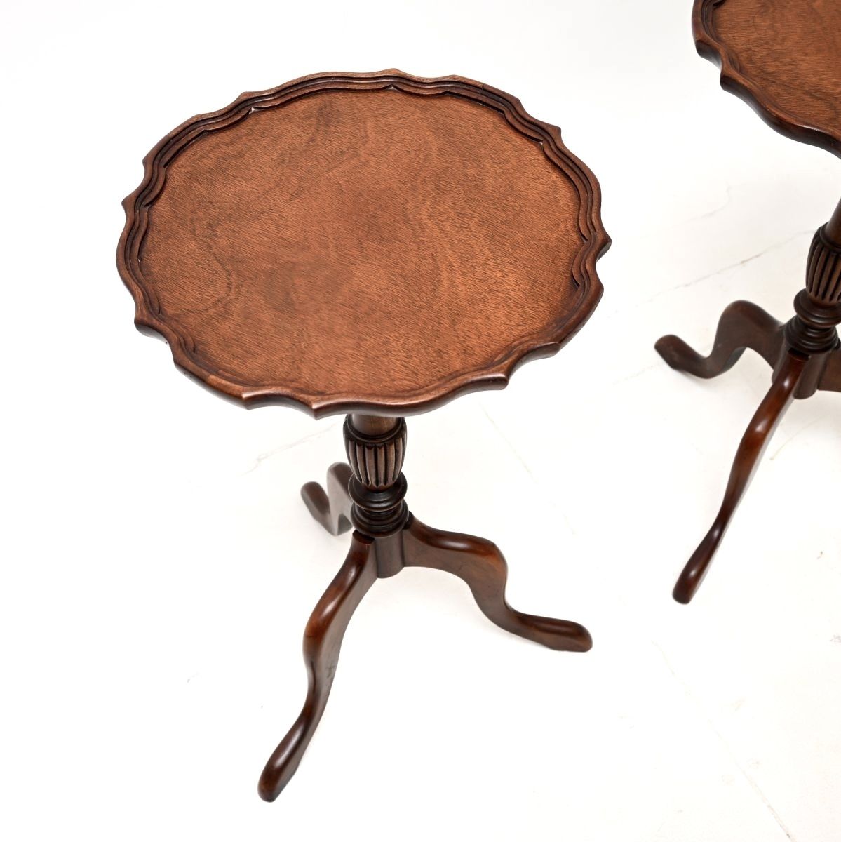 Pair Of Antique Walnut Wine Tables photo Furniture