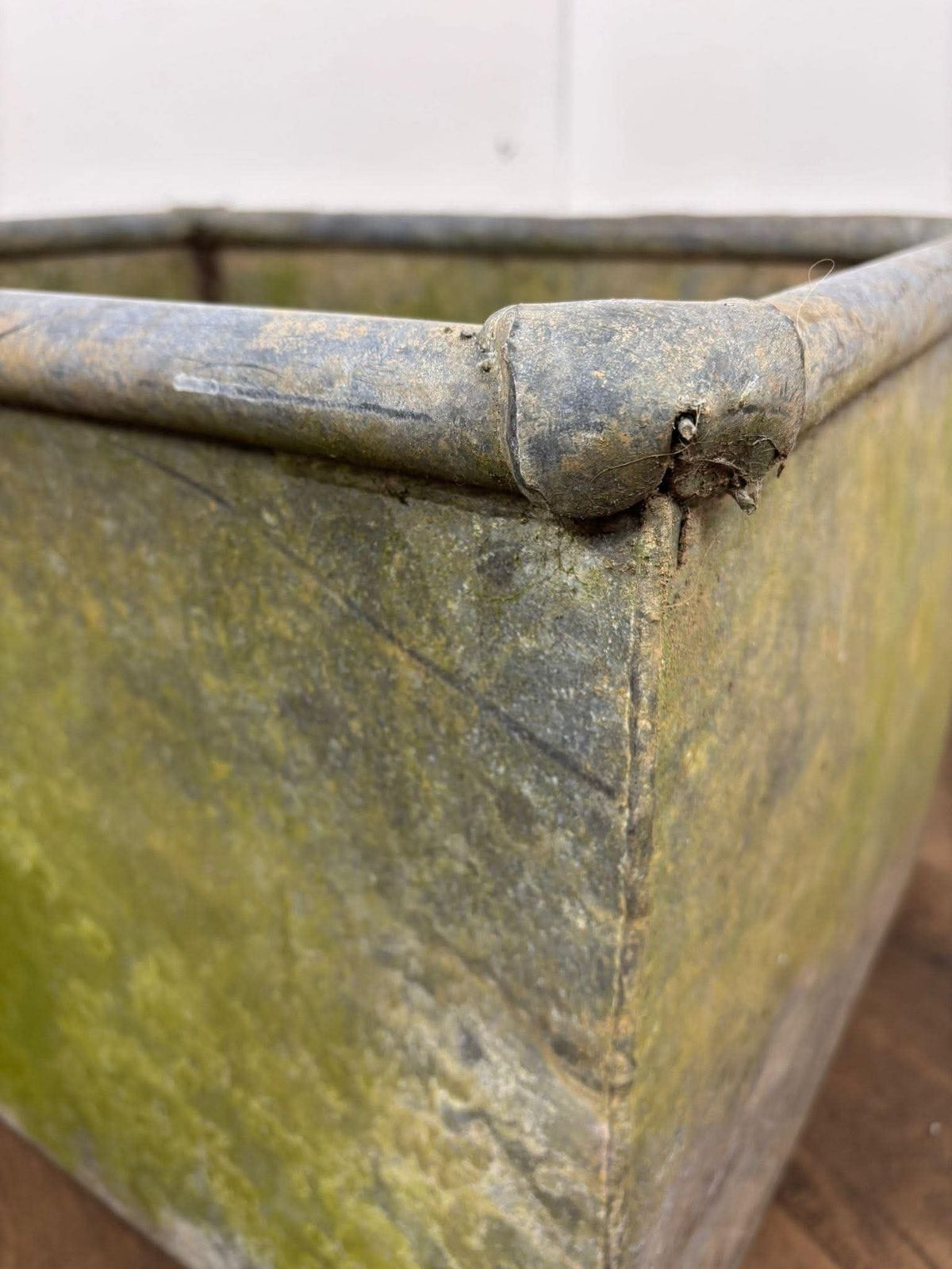Vintage Galvanised Planter, Mid 20th Century photo buy