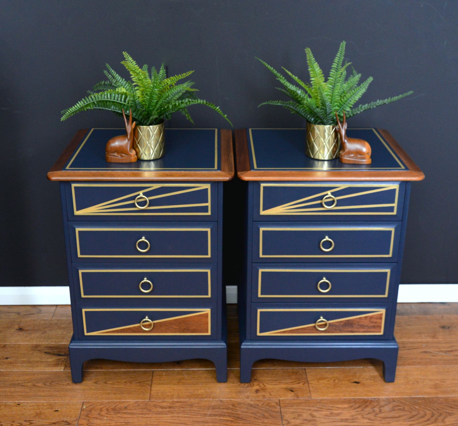 Stag Minstrel Bedside Drawers, Chest Of Drawers, Night Stands photo for sale