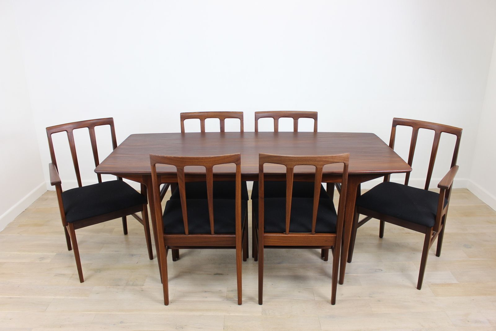 A Younger Volnay Afrormosia Table And 6 Chairs Designed By John Herbert