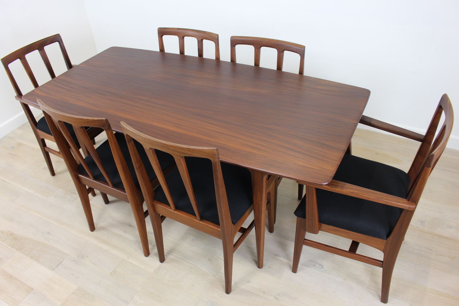 A Younger Volnay Afrormosia Table And 6 Chairs Designed By John Herbert photo for sale