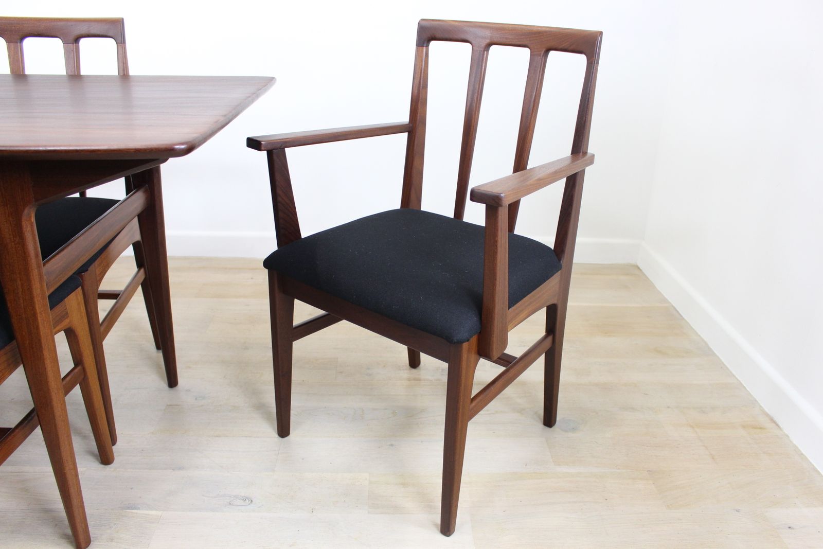 A Younger Volnay Afrormosia Table And 6 Chairs Designed By John Herbert photo 2175.0