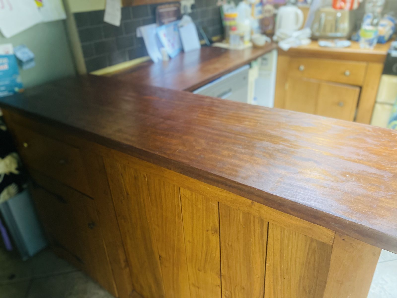 Solid Wood Kitchen Island photo for sale