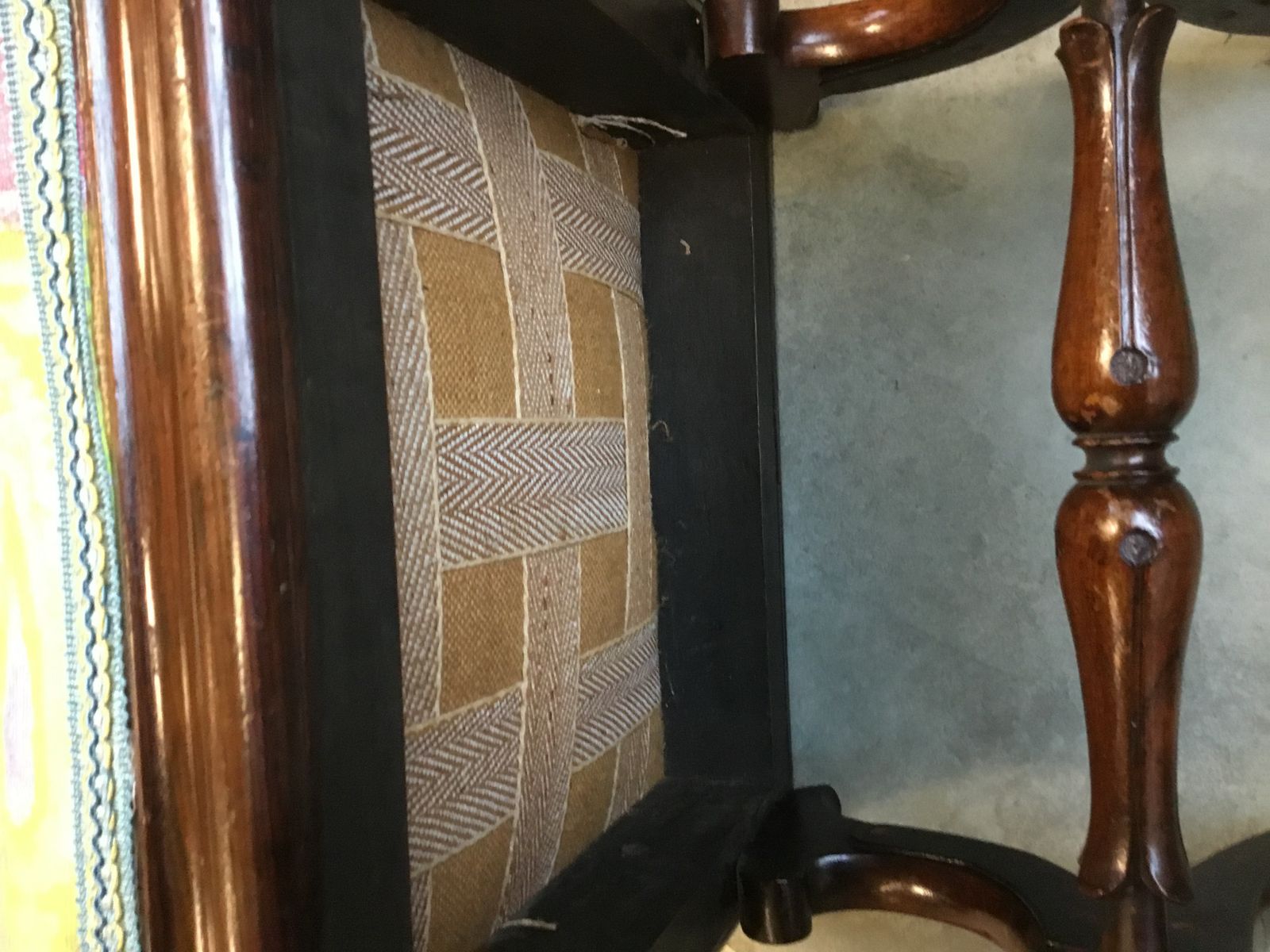Antique Rosewood Footstool Seat photo buy