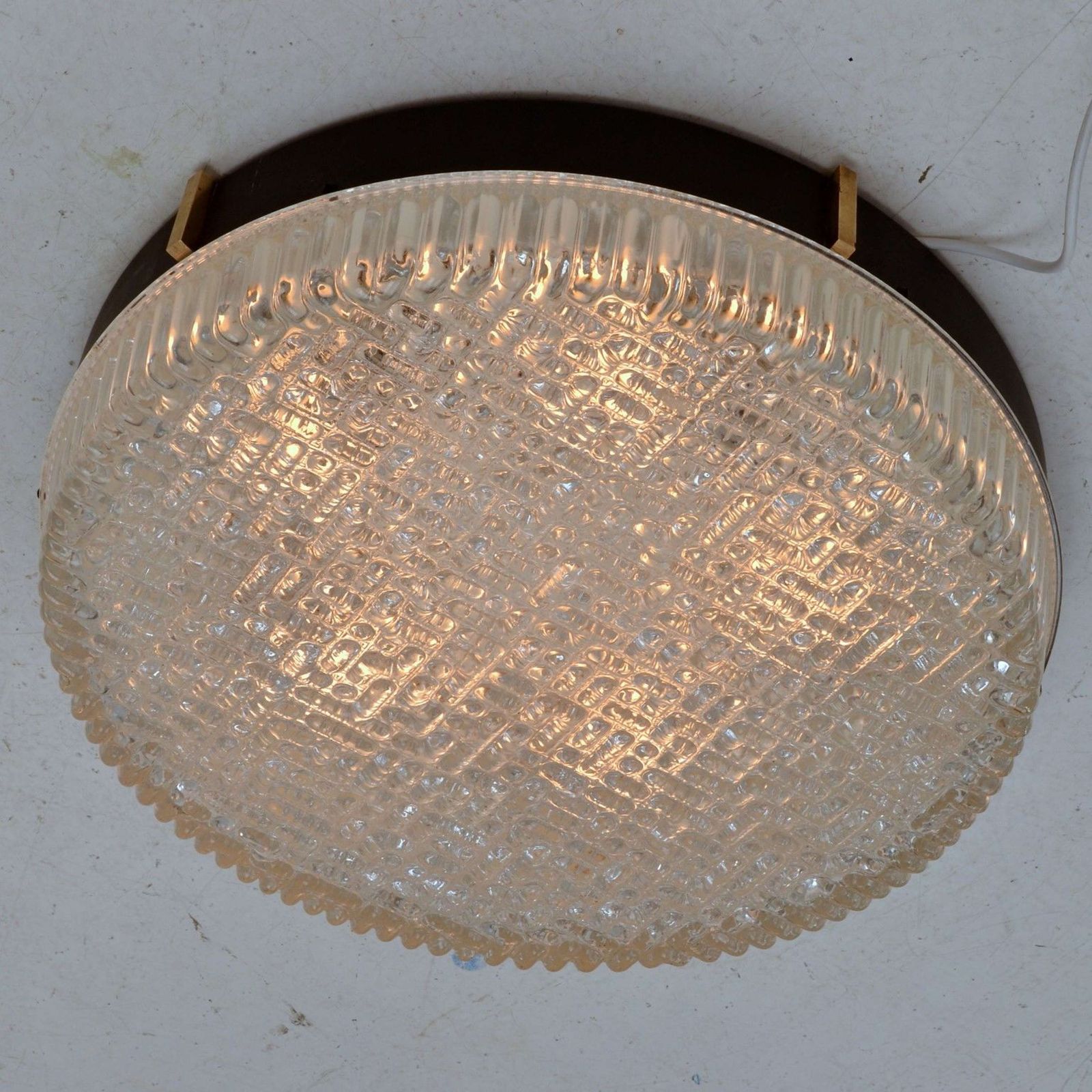Large Flush Mount Glass Pendant Lights By N Leuchten photo for sale