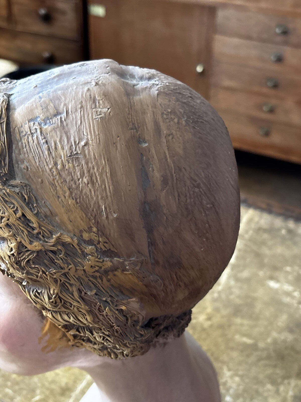 Art Deco Mannequin/ Milliners Head, Heavy Pottery Model, Superb Quality photo vinterior