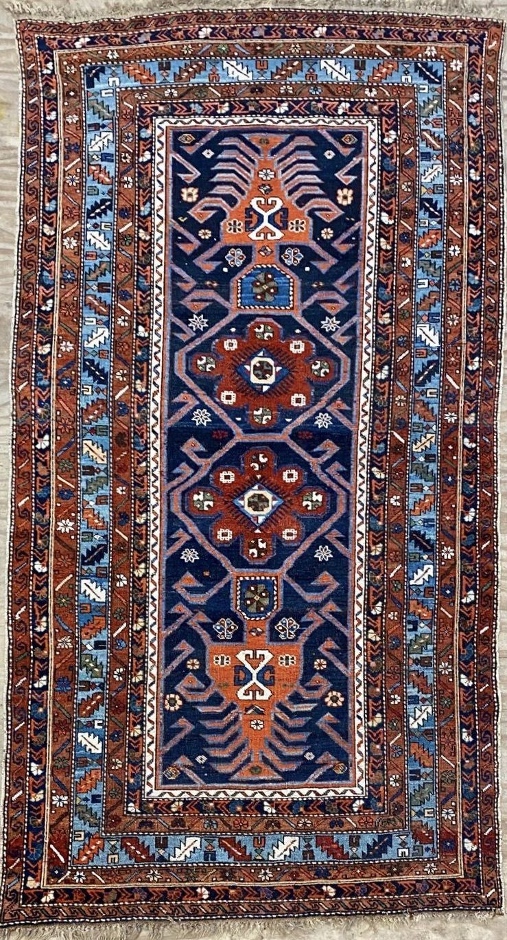 Antiek Shirvan tapijt 245x127 cm