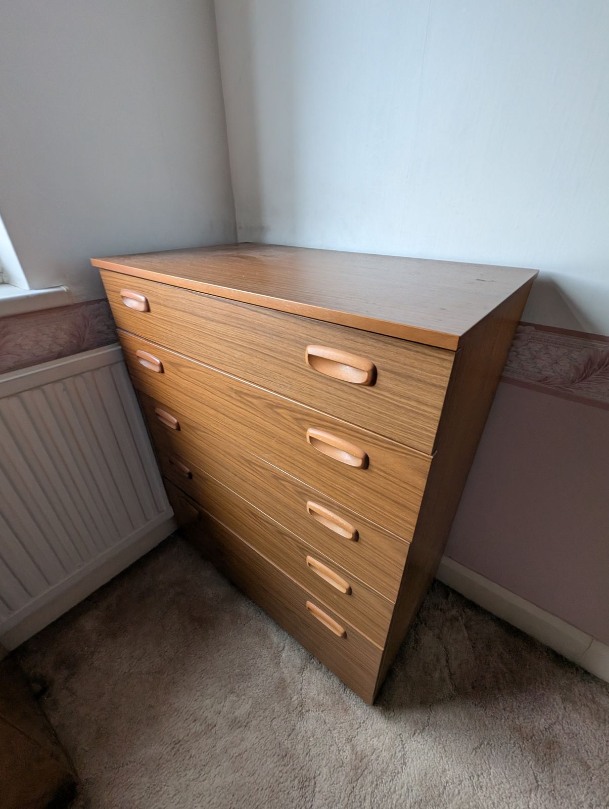 Mid Century Retro 1960s Schreiber Chest Of Drawers