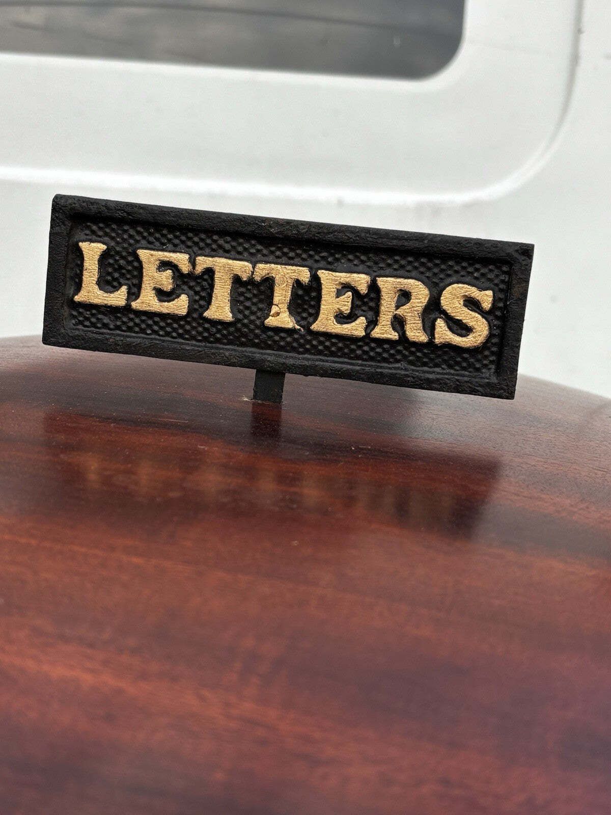 Home Decor Country House / Hotel Guest Letter Box, Large In Size. Brass Decoration photo