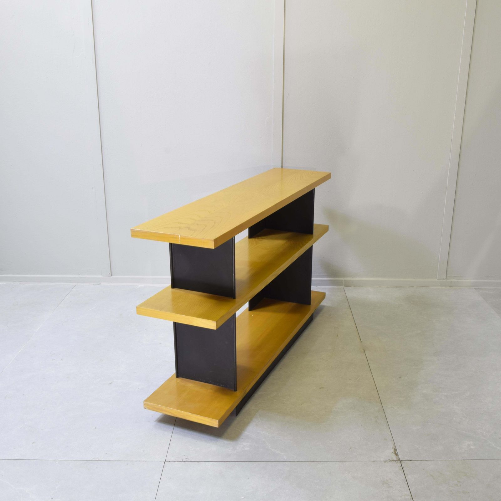photo for sale Mid Century Modern Maple And Metal Console Table By Charlotte Perriand