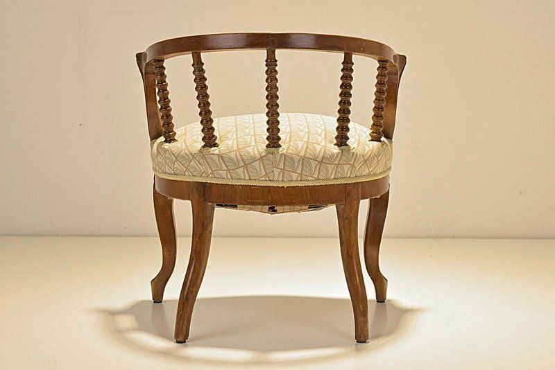 Upholstered Walnut Armchair From Spätbidermeier, Germany, 1870s photo 1690.0