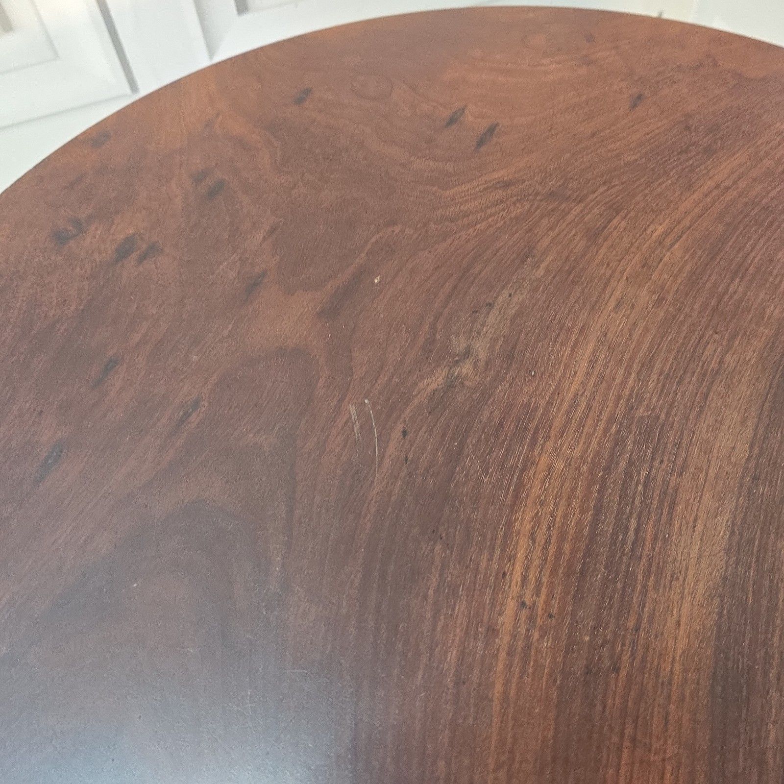 photo for sale Antique Tilt Top Table Wine Side Mahogany Occasional Tripod Turned Wood Table