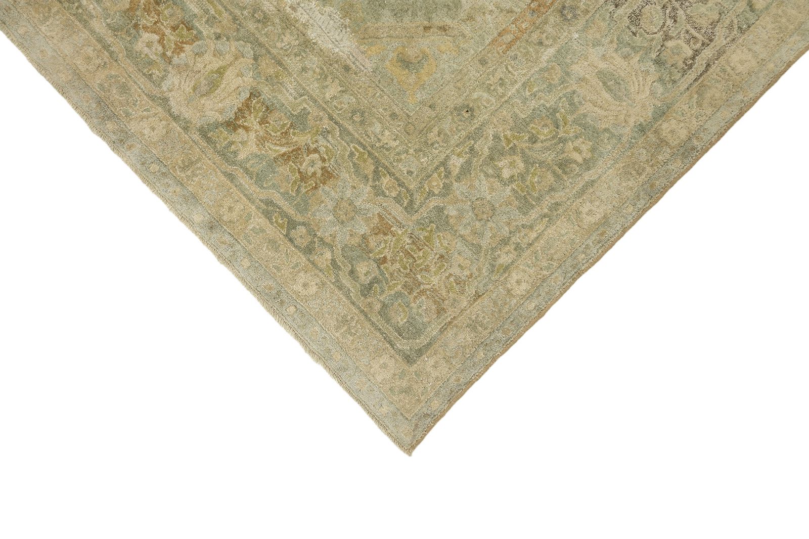 Semi-antiek Duits Tefzet tapijt, beige, 336 × 235 cm, ca. jaren 1930 photo 2000.0