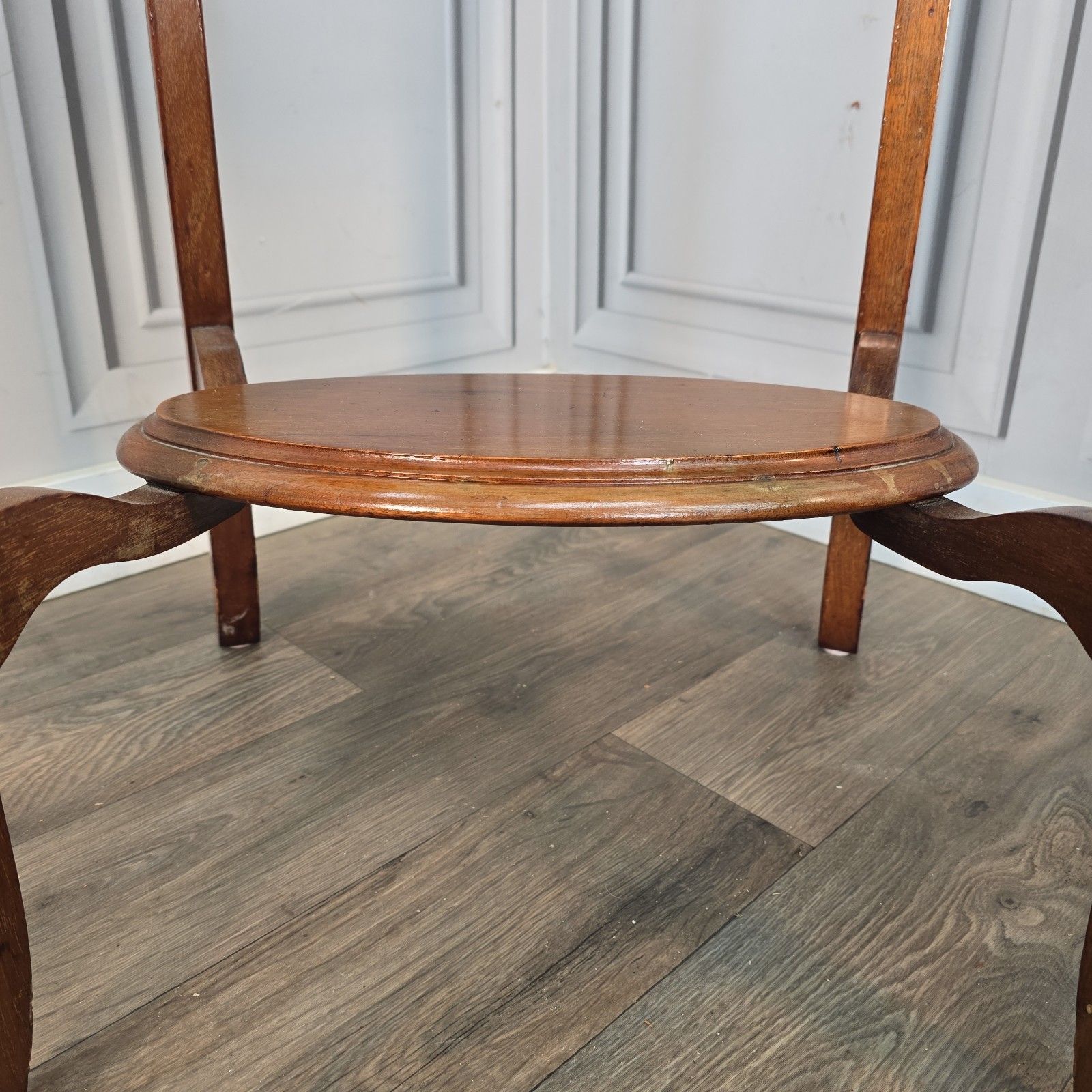Antique Oval Occasional Table Mahogany Solid Wooden Inlaid Lamp Hall Edwardian photo buy