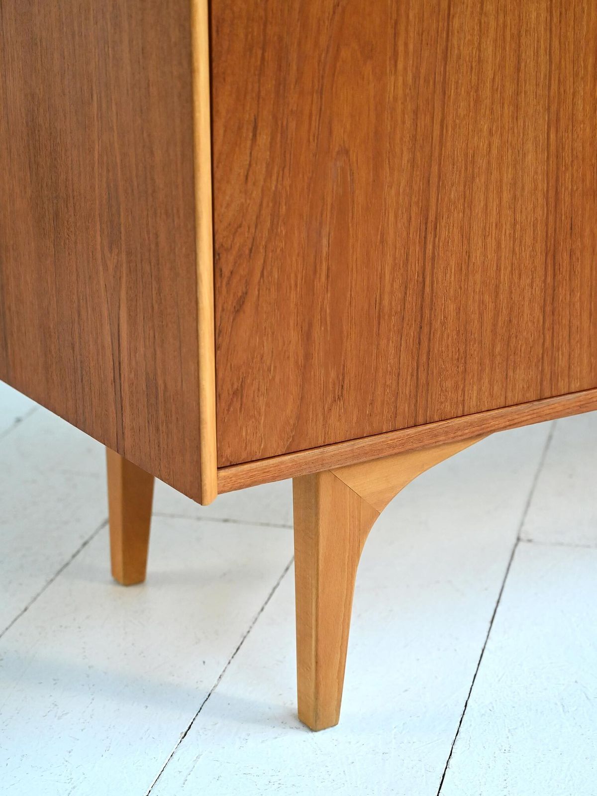 1960s Scandinavian Teak And Pine Sideboard photo vintage