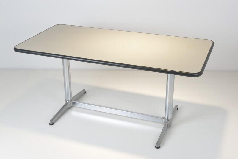 Worktable In Aluminium By Giancarlo Piretti For Mobilier International, France, 1970 photo for sale