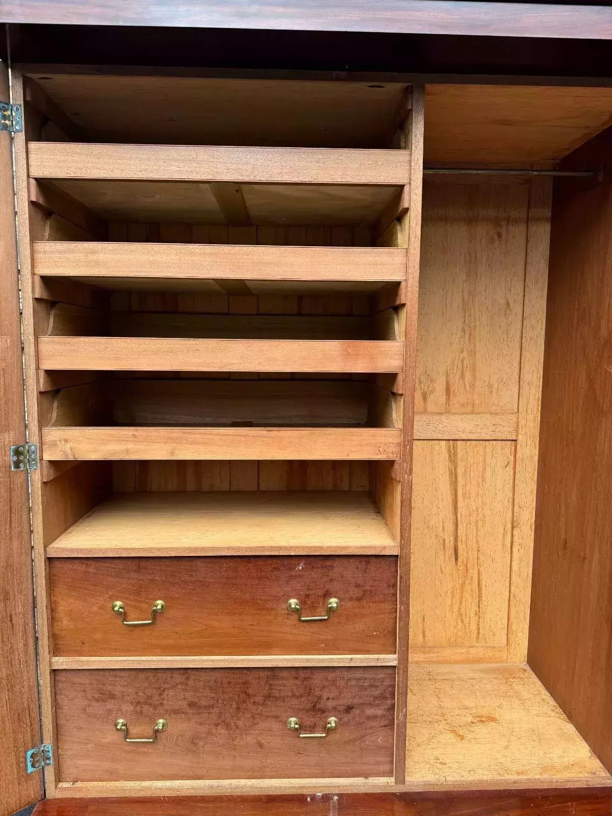 photo for sale A Large Victorian Mahogany Two Door Wardrobe Of Exceptional Quality