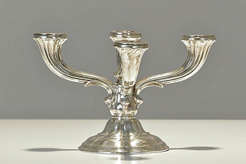 Silver 4 Armed Chandelier, Germany, 1935