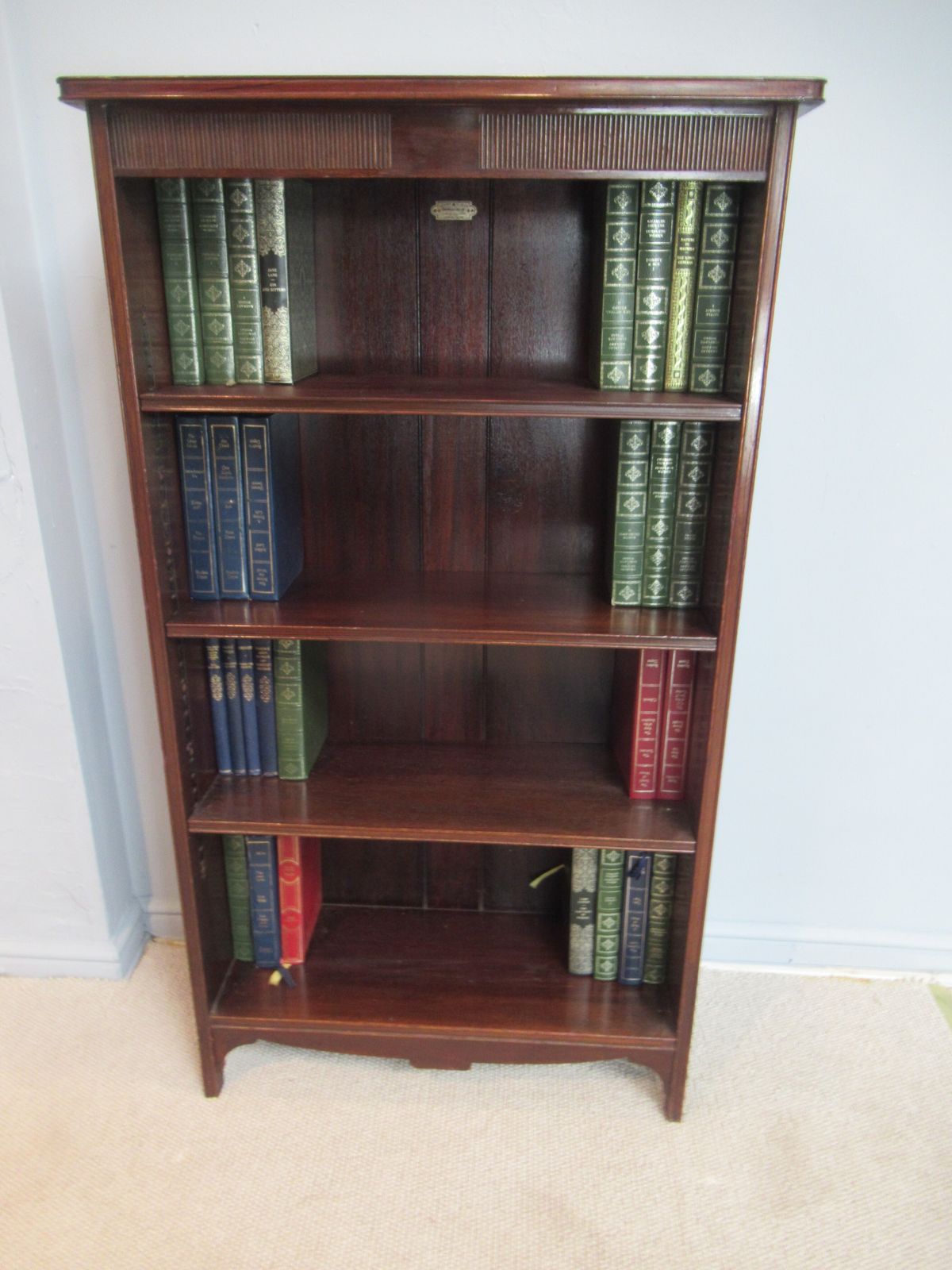 Mahogany   Open Bookcase 1930s photo for sale