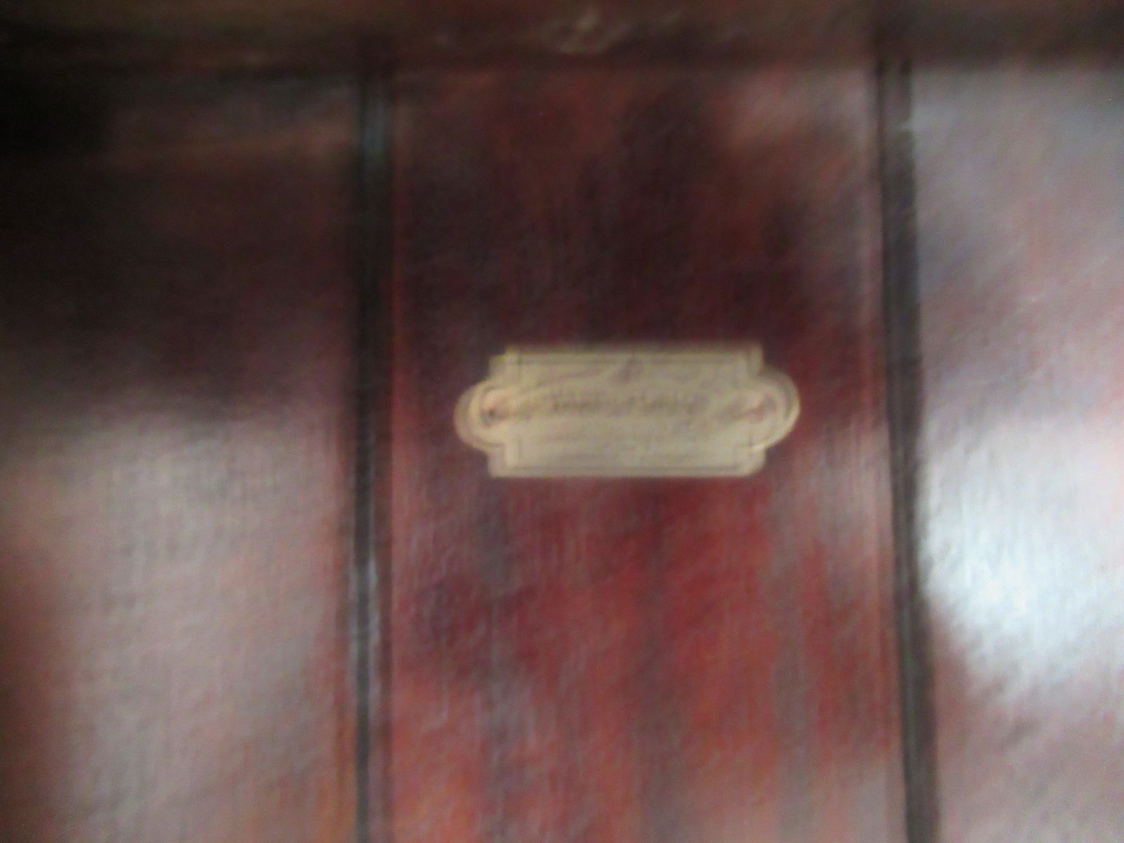 photo vintage Mahogany   Open Bookcase 1930s