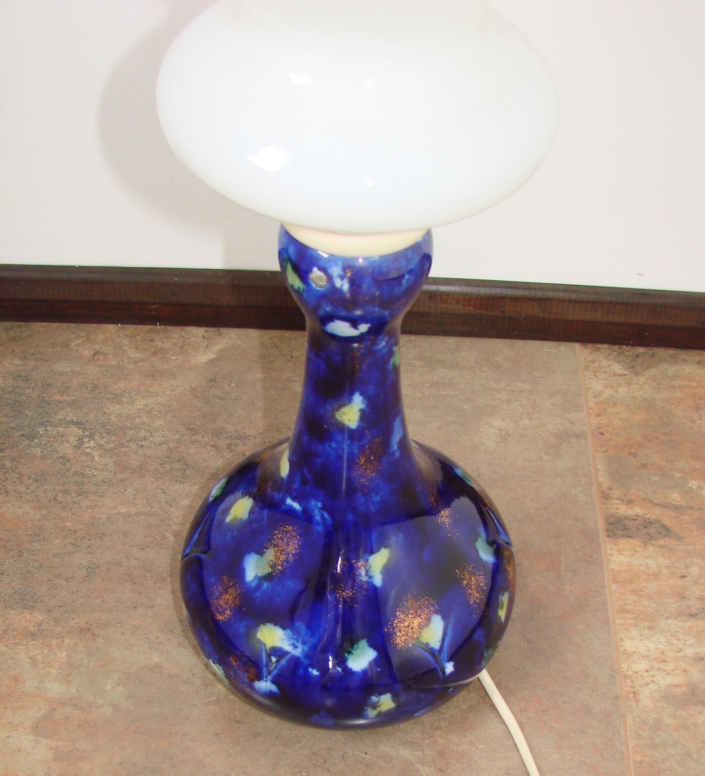 Space Age ‘Night Sky’ Table Lamp, 1960s – Wallendorf Style photo for sale