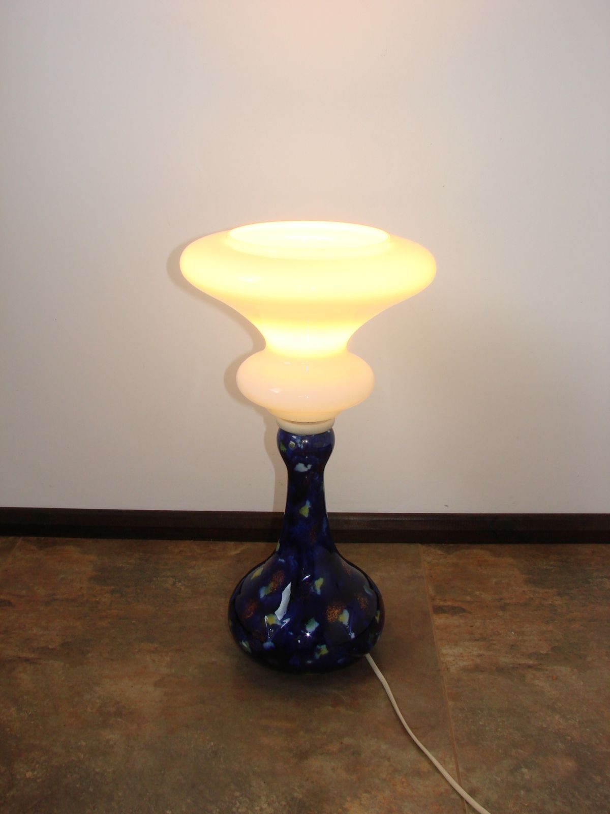 Space Age ‘Night Sky’ Table Lamp, 1960s – Wallendorf Style photo vinterior