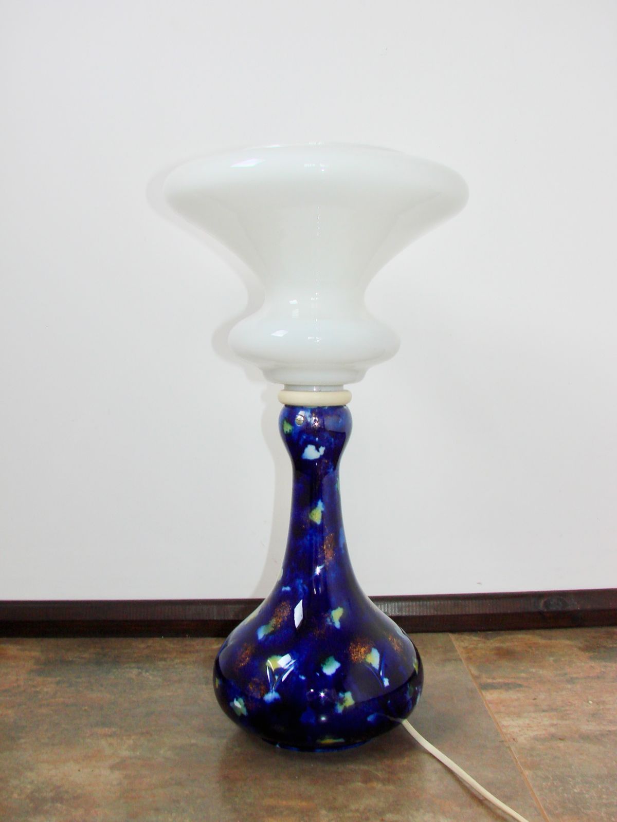 Space Age ‘Night Sky’ Table Lamp, 1960s – Wallendorf Style photo vintage