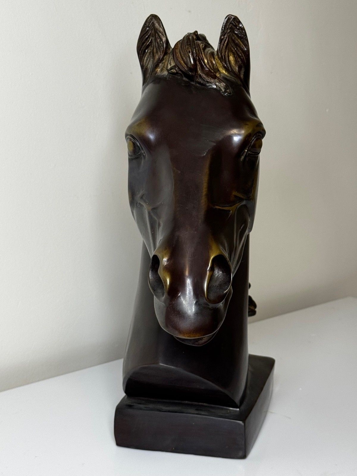 Mid-Century Italiaans bronzen paardenhoofd ca. 1950 naar Raffaello Romanelli photo vintage