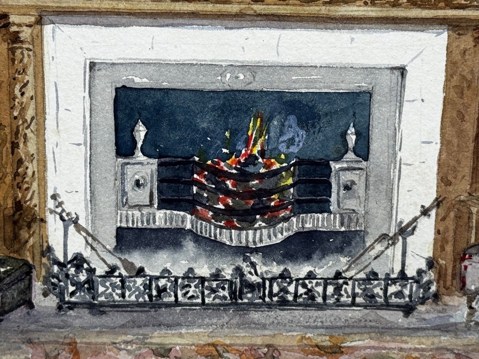 The Chimneypiece Long Gallery, Westwood House, Westwood Park, Worcestershire photo vinterior