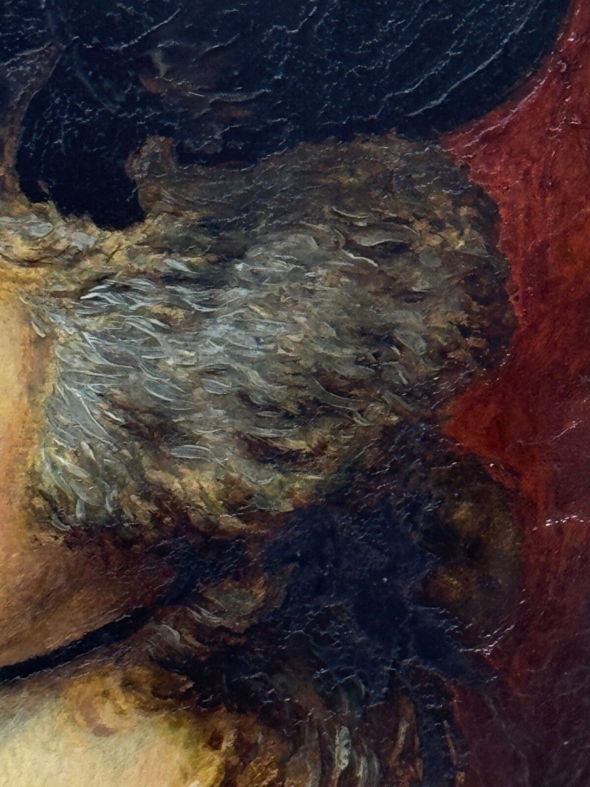 photo vinterior Olieverf portret 19e eeuw Welshe actrice Sarah Siddons née Kemble naar Thomas Gainsborough