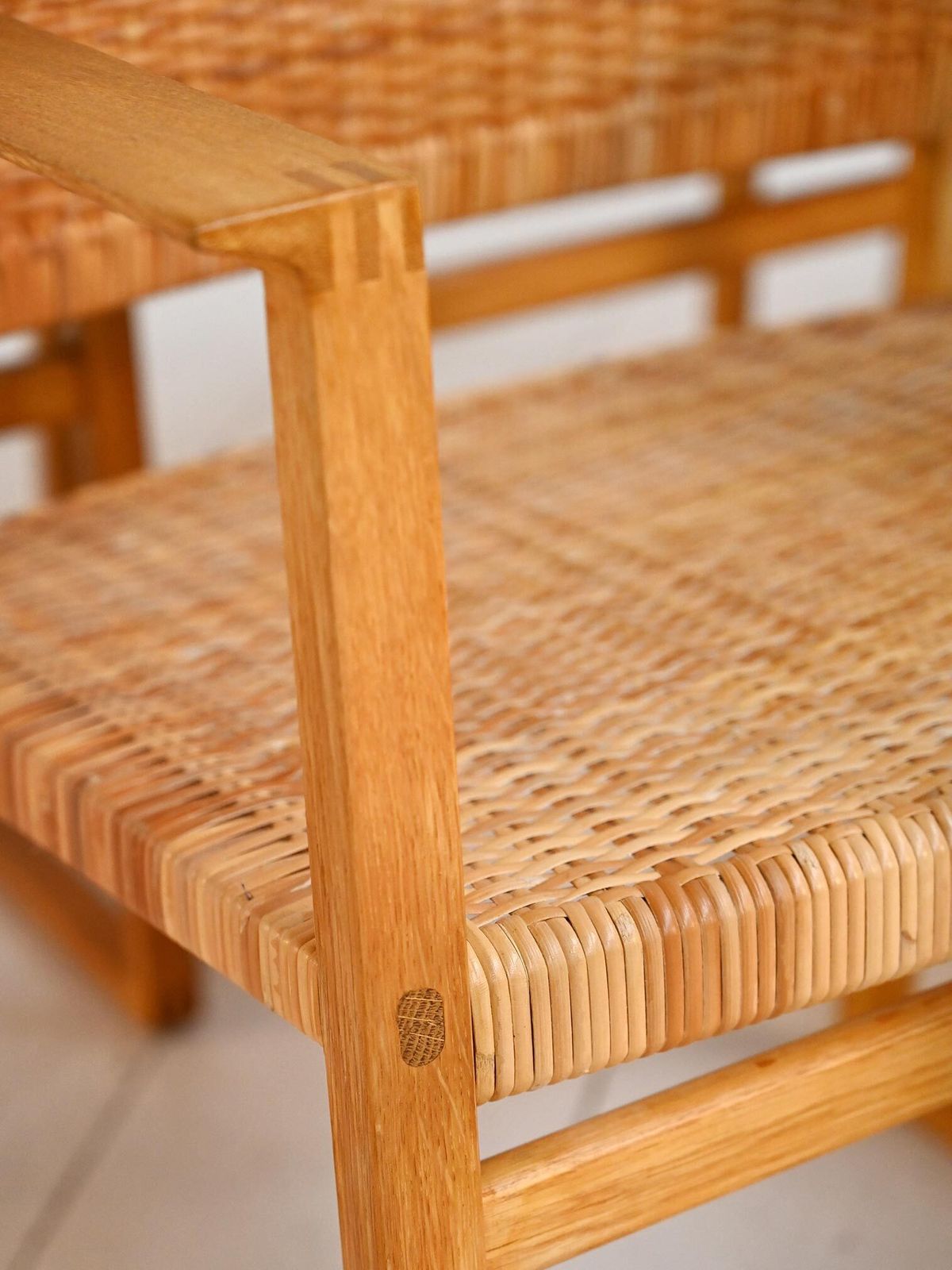 "Bm62" stoelen van Børge Mogensen Lauritsen, ca. jaren 1950 photo vintage
