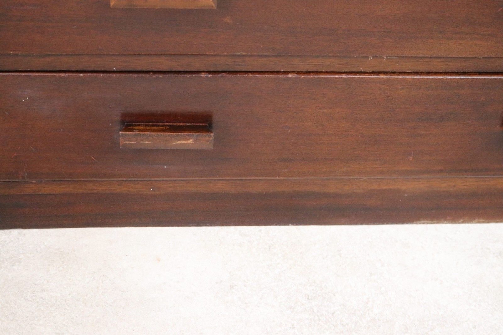 photo for sale Vintage Mid Century Art Deco Style Utility Tallboy Linen Cabinet 1940s