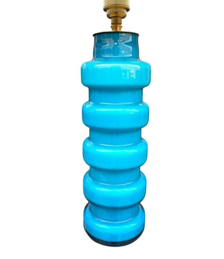 photo buy A Pair Of 1960s Danish Glass Lamps By Holmegaard With Brass Fittings