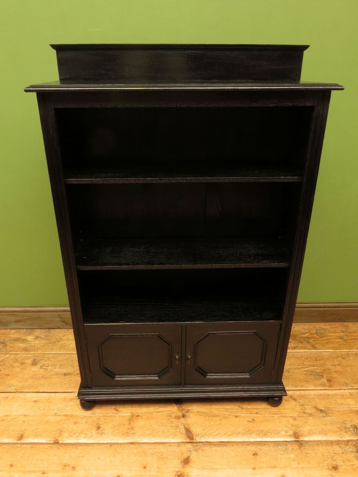 Ebonised Oak Book Shelves, Early 20th Century photo furniture