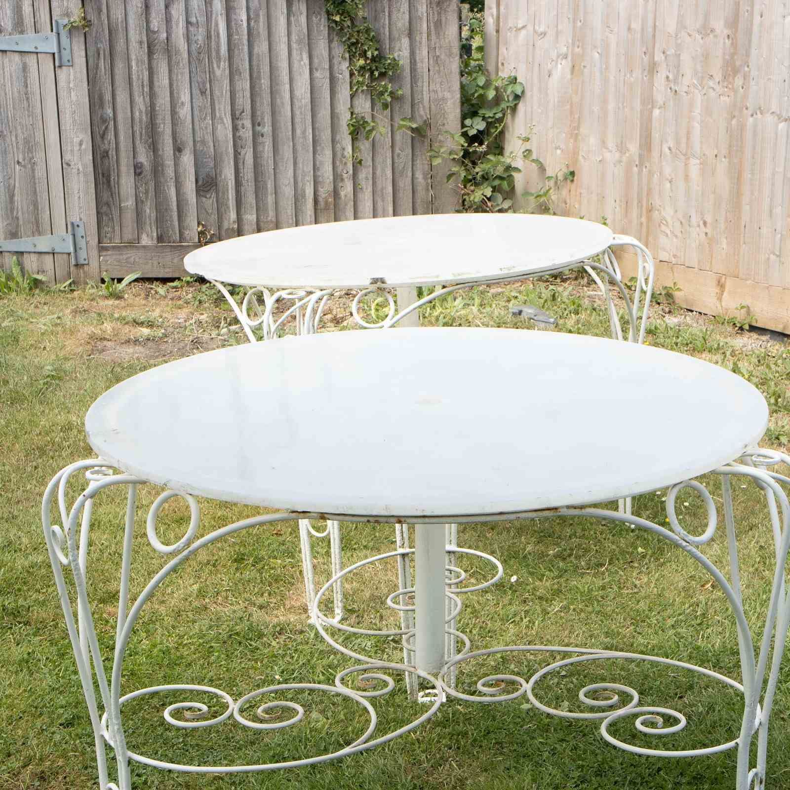 photo for sale Italian Garden Tables; Two Available