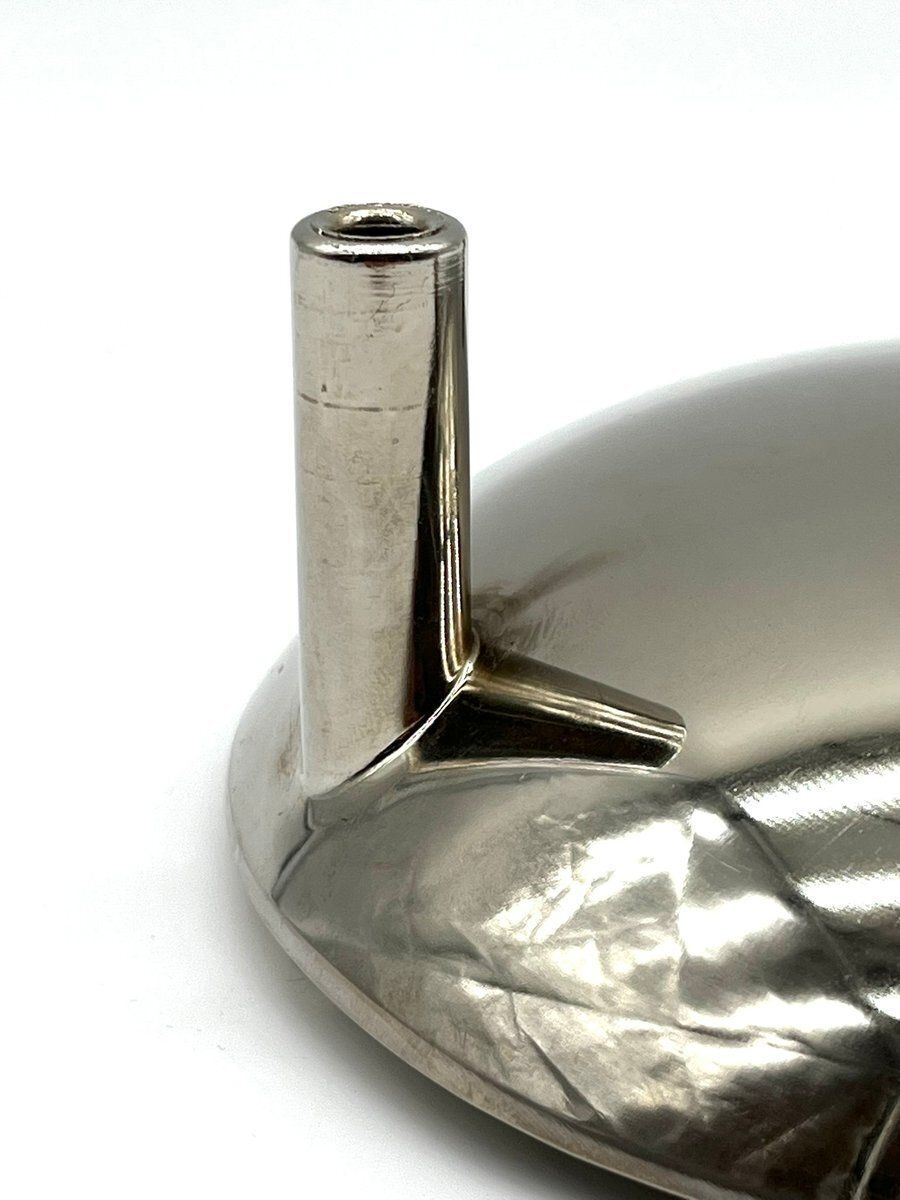 Modular Candle Holder Made Of Chrome Plated Stainless Steel By Fritz Nagel For Bmf 1960s photo vintage
