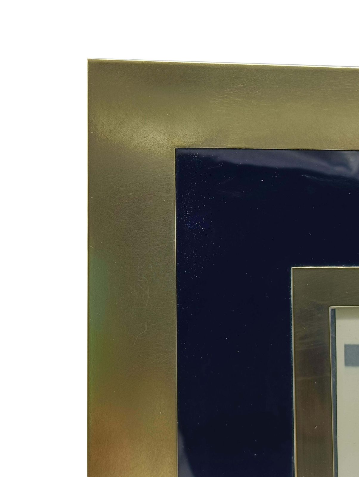 Mid Century Modern Picture Frame In Brass And Lacquer, Italy, 1970s photo Home Decor