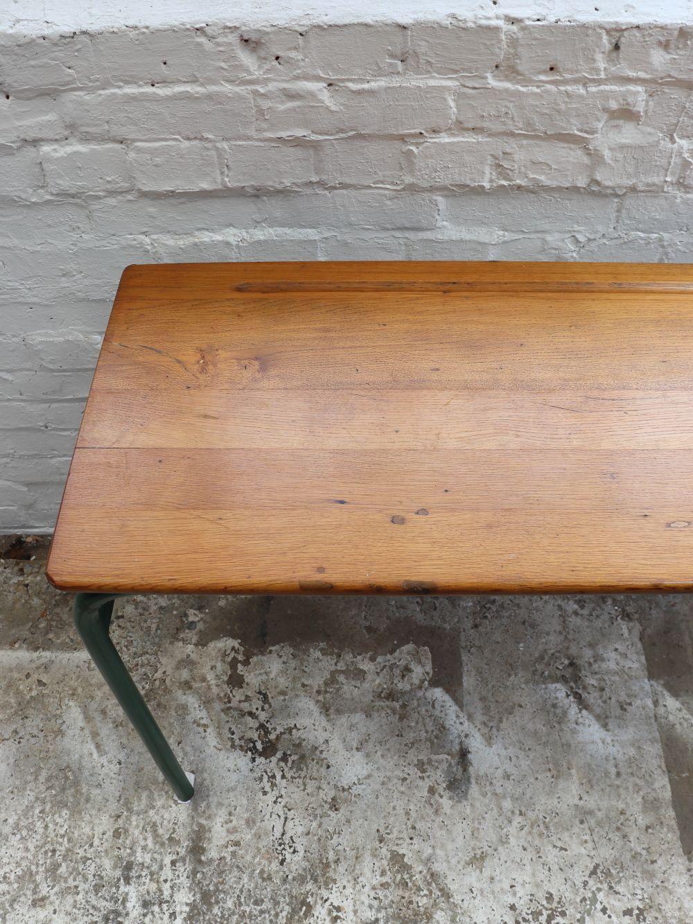 Vintage French Double School Desk photo buy