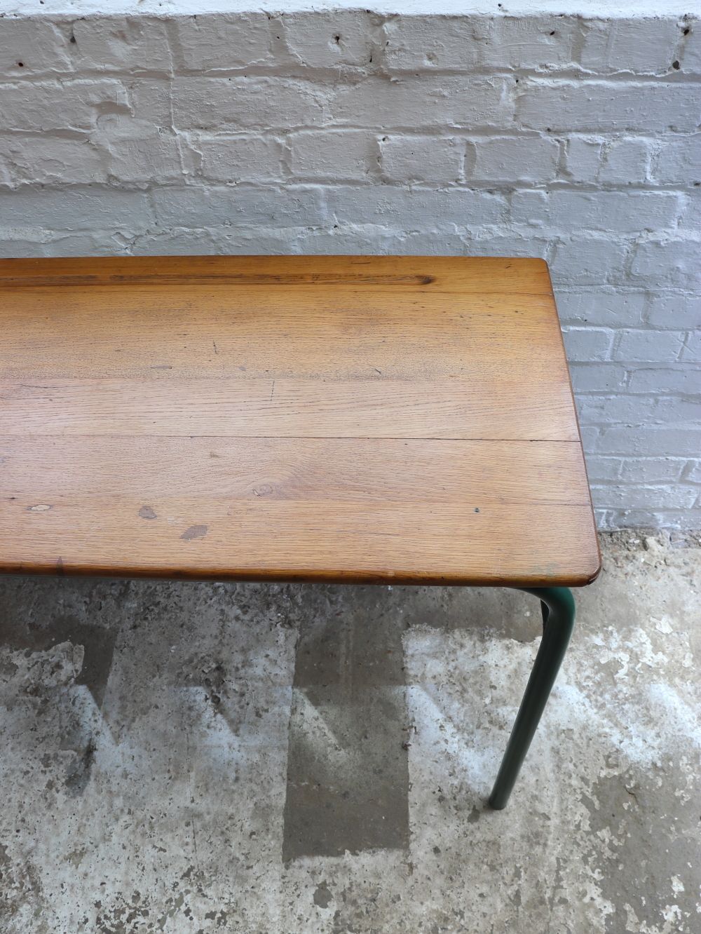 Vintage French Double School Desk photo vintage