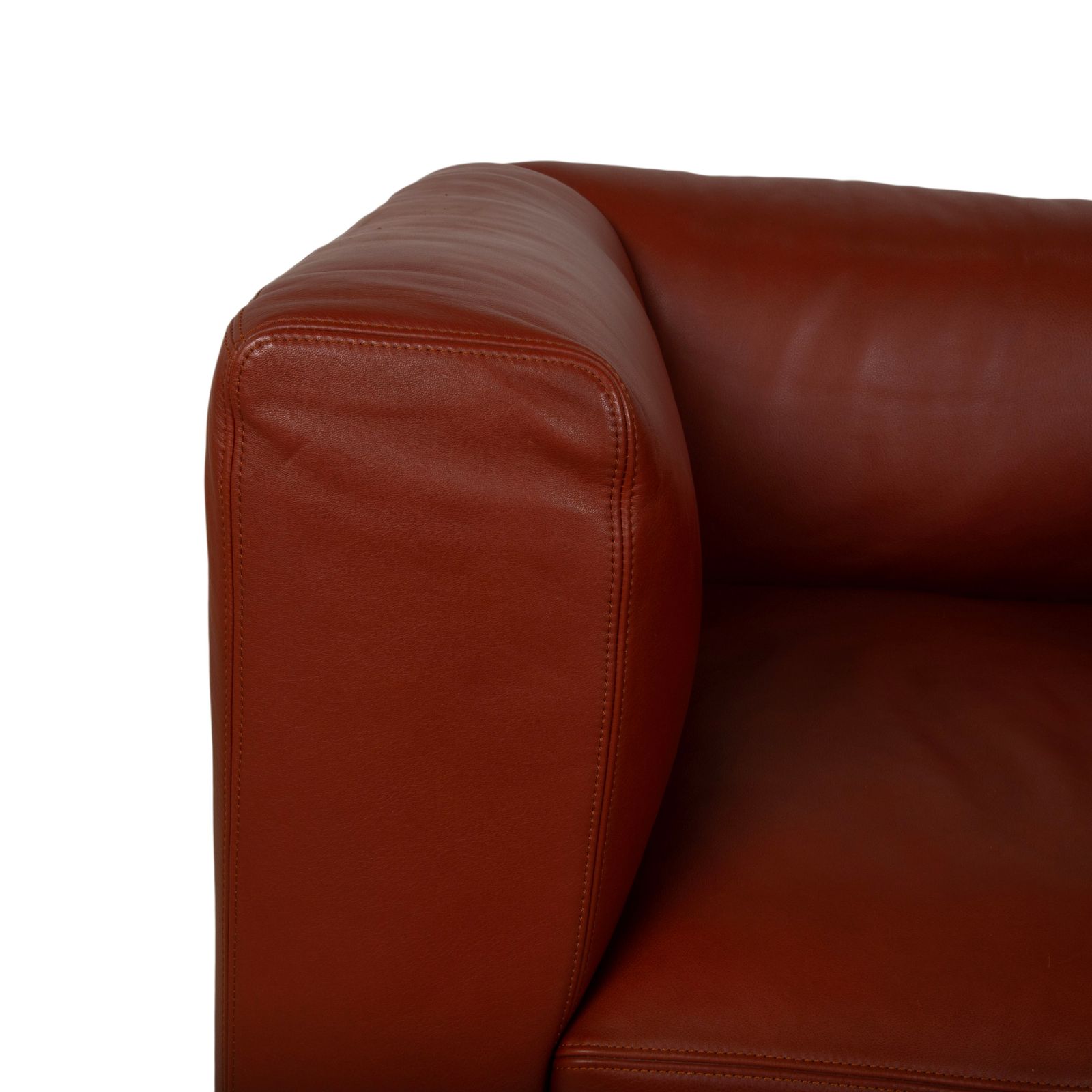 Fauteuil Walter Knoll Living Landscape 755 en cuir rouge photo 2570.0