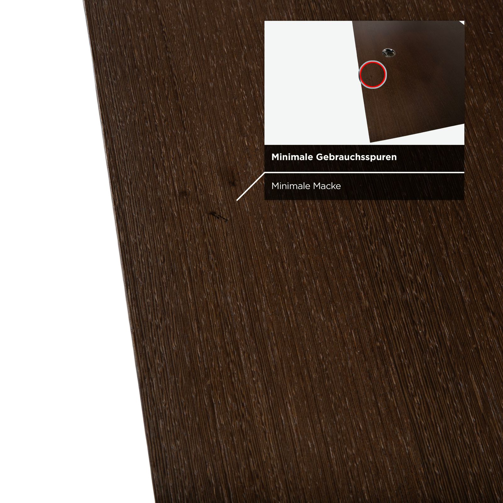 photo furniture Bureau Walter Knoll en bois, brun et chromé, 225 x 100 cm
