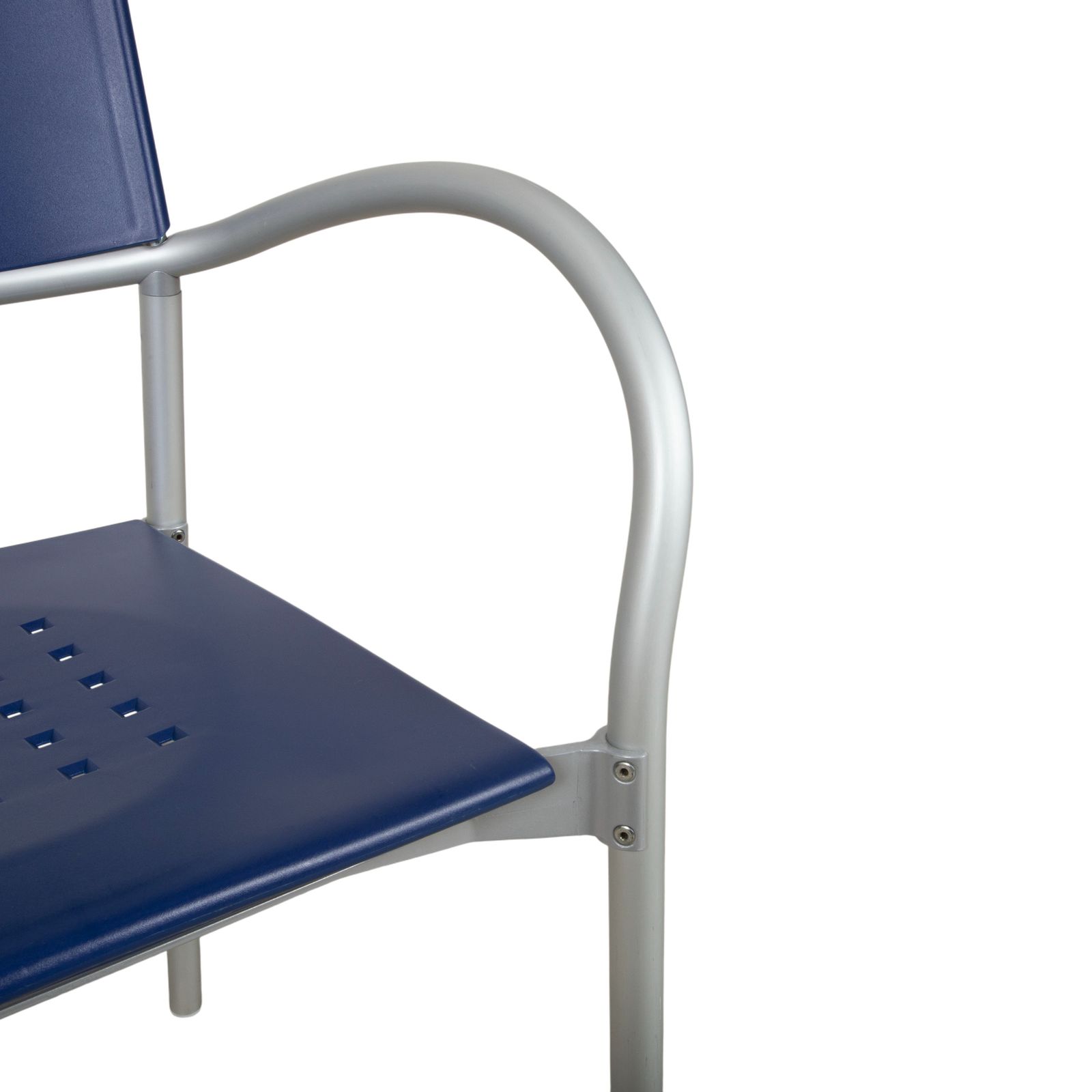Set van 4 Segis Breeze Plastic Stoelen, Blauw, door Carlo Bartoli photo Meubels