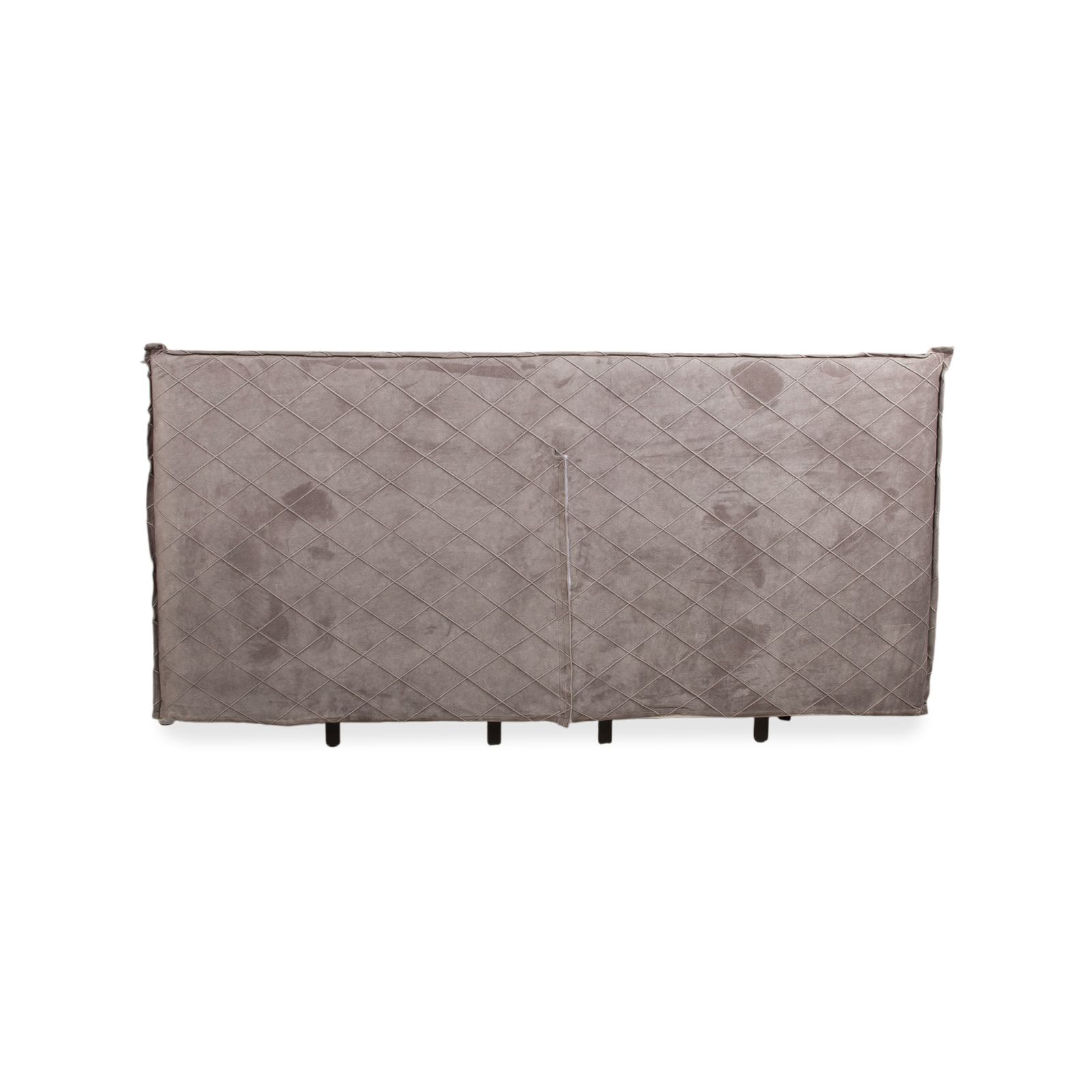 photo furniture Lit rembourré contrasté gris anthracite