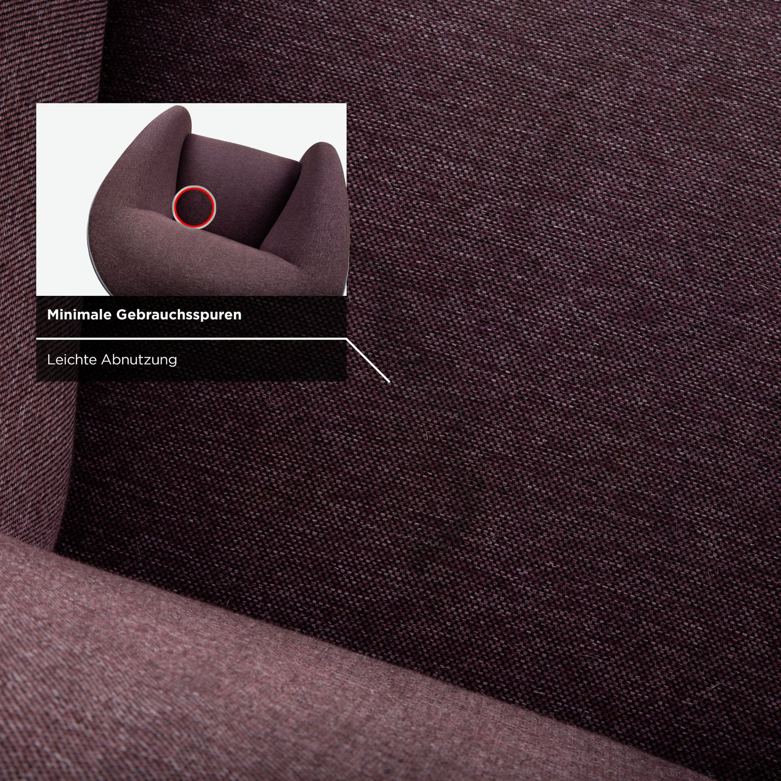 photo furniture Rolf Benz 310 Fauteuil, Stof/Leer, Paars, Bordeauxrood, Aubergine, Lichtgrijs
