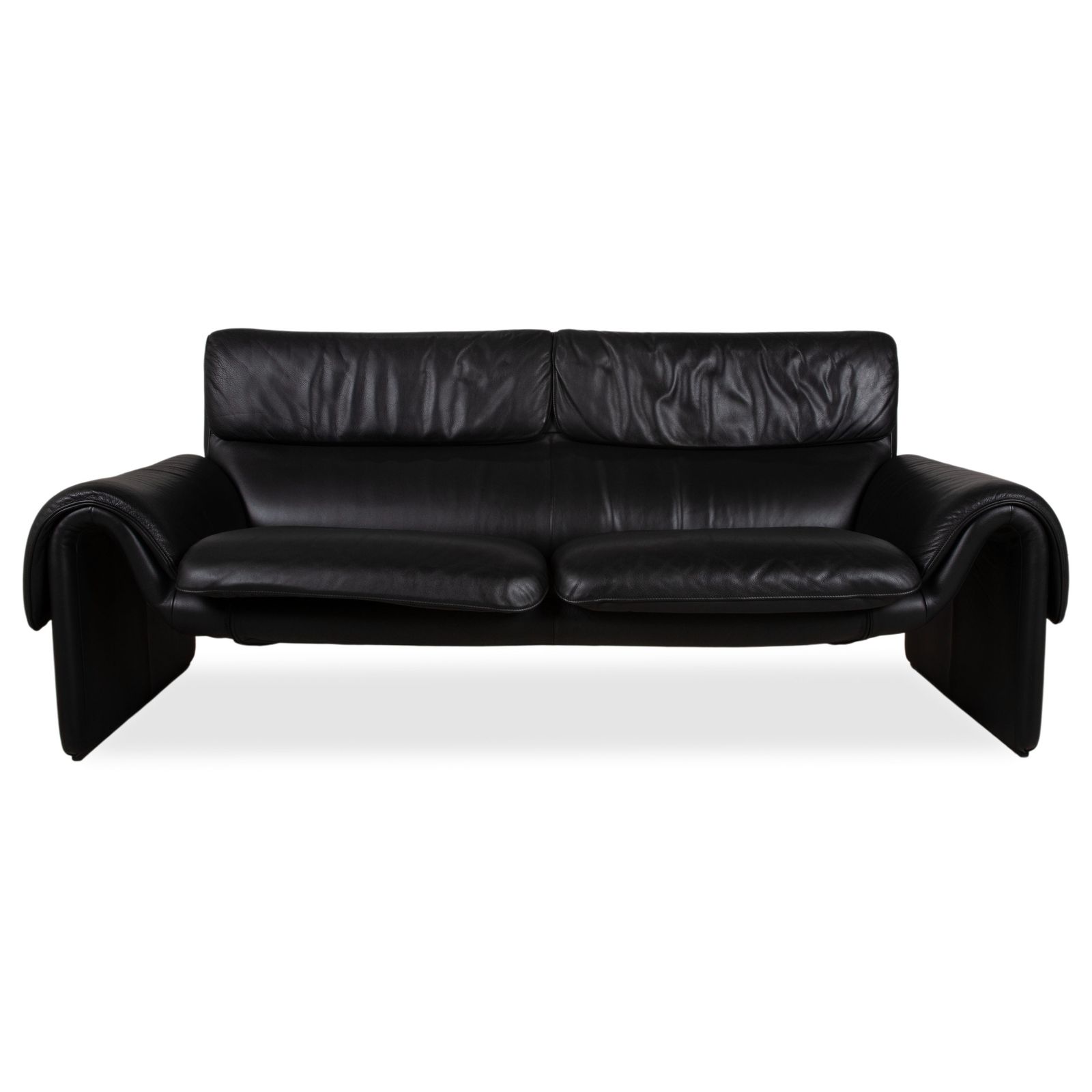 De Sede Ds 2011 Two Seater Leather Sofa Black