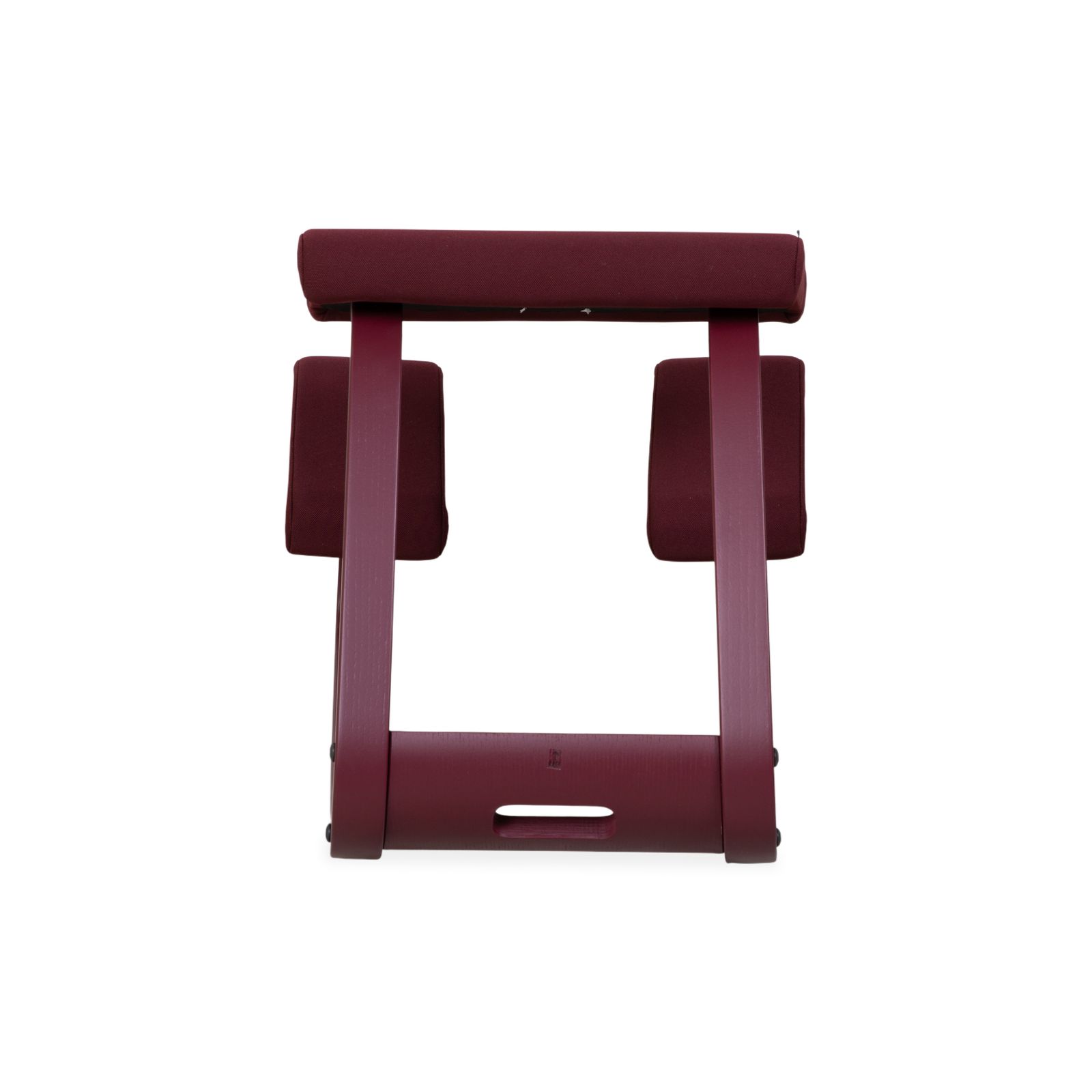 photo furniture Tabouret ergonomique Varier Variable en bois, revêtement violet prune, Monochrome