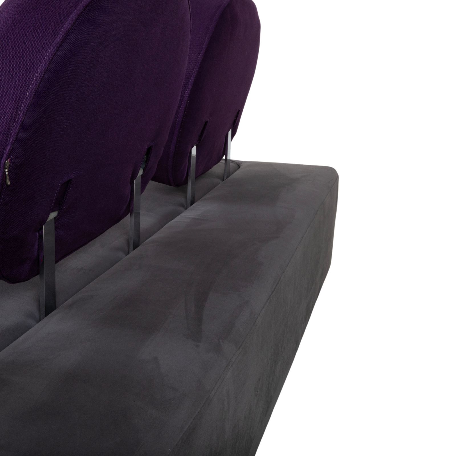 photo for sale Brühl Mosspink Two Seater Fabric Leather Grey Anthracite Violet Multicolored Sofa Manual Function
