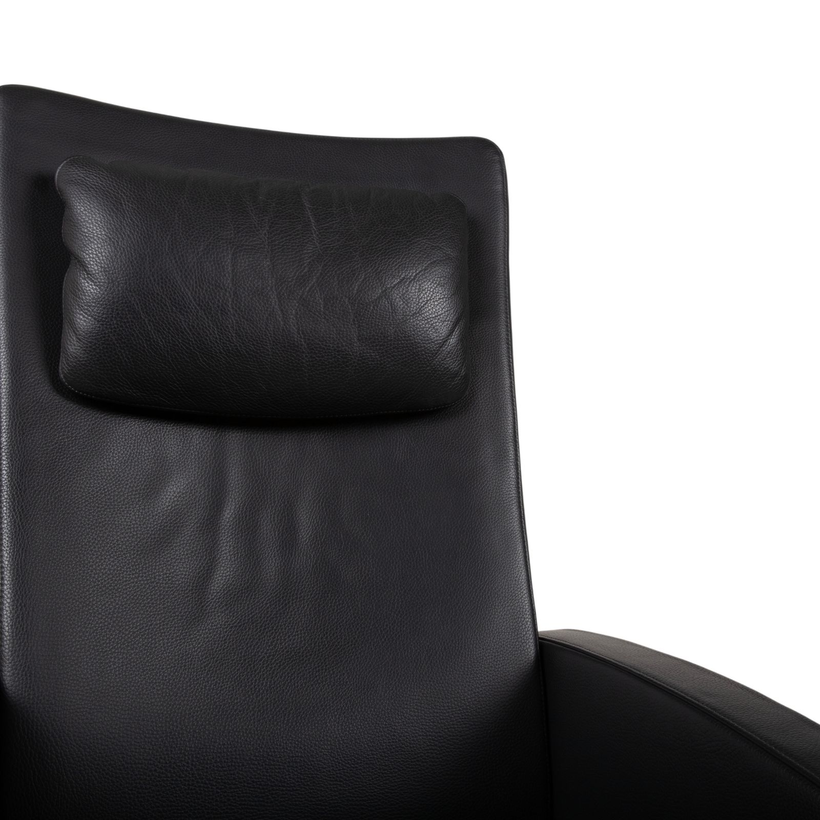 Fauteuil Rolf Benz LSE 5800 en cuir gris foncé, fonction relax photo vinterior